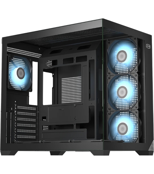 Компьютерный корпус без блока питания PCCooler C3T700 BK, Midi-Tower, TG, no fans, 1xUSB-A 3.0 + 1xUSB-A 2.0 + 1xUSB-C, ATX, mATX, mITX черный