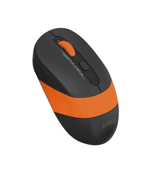 Мышь беспроводная A4Tech Fstyler FG10 черный/оранжевый, 2000 dpi, радиоканал, USB, кнопки - 4