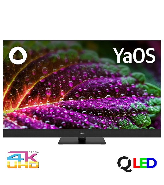 Телевизор BBK 43' 43LED-8259/UTS2C черный QLED UHD 60Hz Яндекс ТВ 1.5GB/8GB