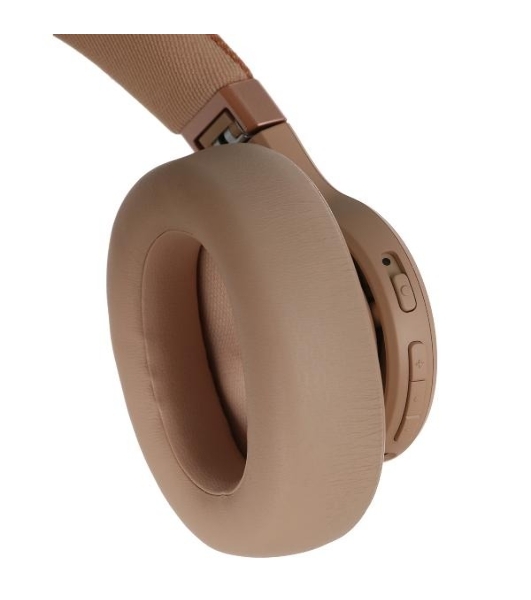 Беспроводные/проводные наушники JBL Live 770NC бежевый, полноразмерные, Bluetooth + проводной, адаптивное шумоподавление