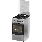 Плита газовая Darina 1D1 GM 241 014 Х нержавеющая сталь/черный, конфорок 4 шт, духовка 50 л, 50 см x 85 см x 60 см, фото 1