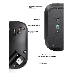 Мышь UGREEN Wireless MU001 (Light Gray), фото2