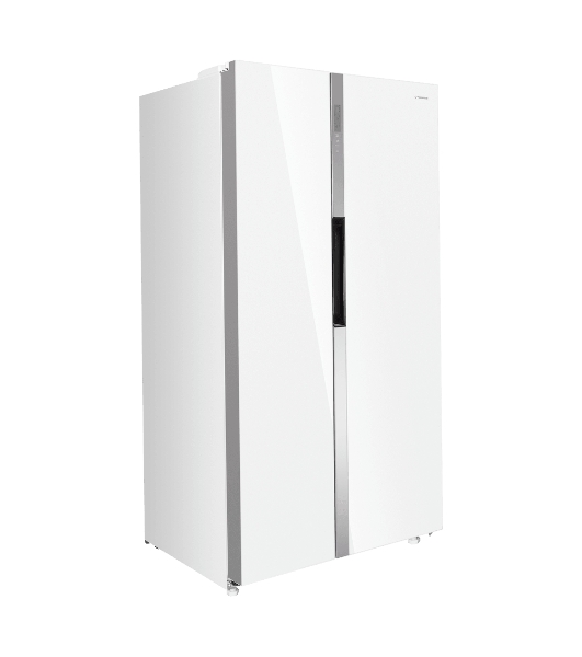 Холодильник Maunfeld MFF177NFW Slim Inverter белый двухкамерный 352/198л морозилка слева, No Frost, Side by Side