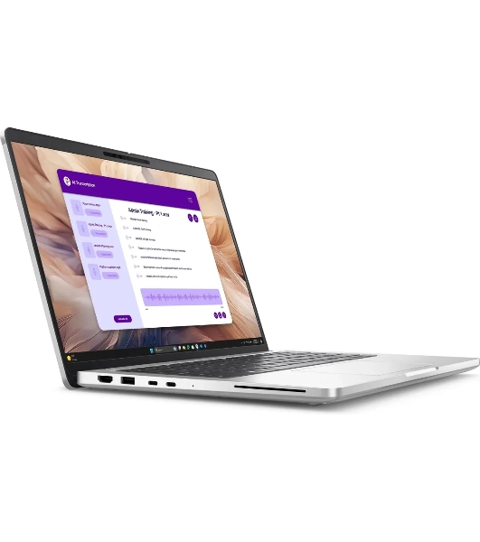 Ноутбук Dell Pro 14 Plus Core Ultra 7 266V 16Gb SSD1Tb Intel Graphics 14' IPS FHD+ (1920x1200) Linux grey WiFi BT Cam (PRO14PL-5657)