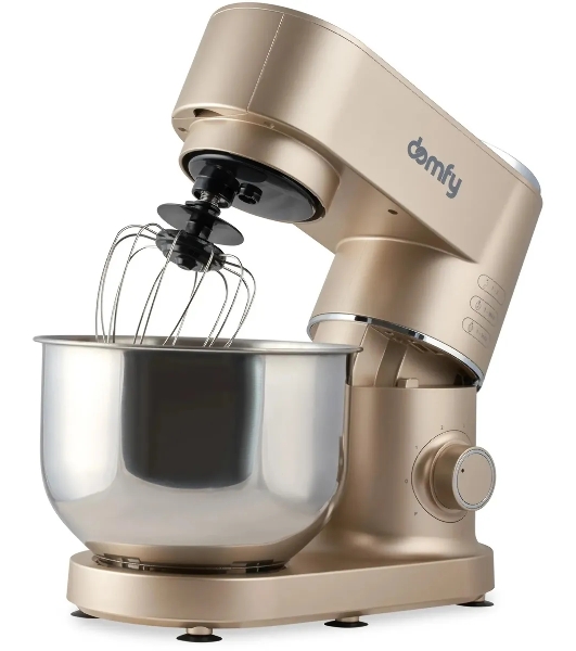 Миксер планетарный Domfy DSC-KM301 1200Вт золотистый