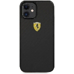 Чехол (клип-кейс) для Apple iPhone 12 mini Ferrari черный (FERCAHCP12SBK), фото 1