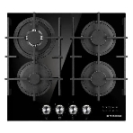 Варочная поверхность Kuppersberg FG 68 B газ, High-Tech, 60 см, автоматический электроподжиг, газ-контроль, форсунки под сжиженый газ, механическое/сенсорное управление, таймер, блокировка панели управления, подсветка панели управления, SABAF конфорки, чугунные решетки, цвет черный, цвет фурнитуры черно-серебристый, фото6