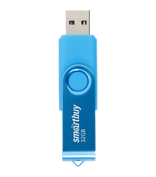 Флешка USB Smartbuy Twist Blue (SB032Gb2TWB), 32Gb, USB 2.0, R/W 15/12, синий