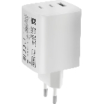 Сетевое зарядное устройство Defender UPA-105 65W, USB A+C+С, белый, фото3