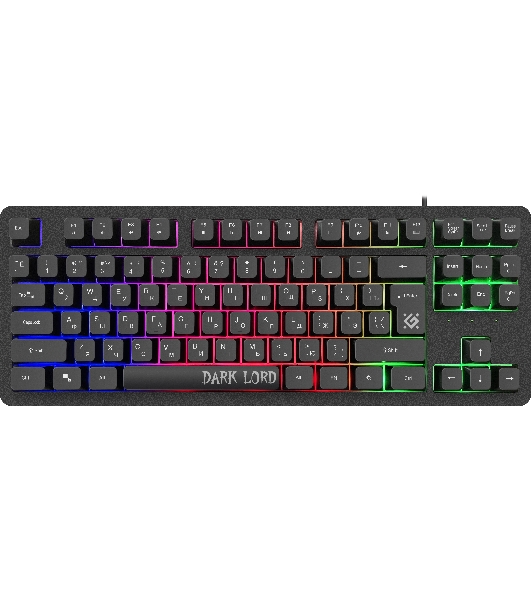 Клавиатура проводная Defender Dark Lord GK-580, USB, черный