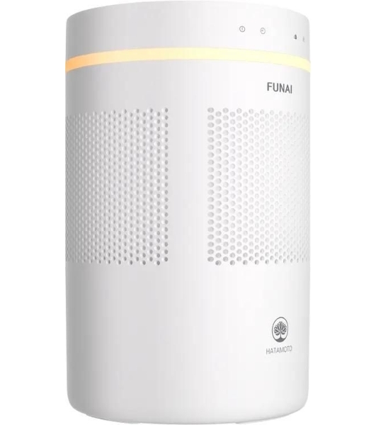 Мойка воздуха Funai Hatamoto FAW-HTE450/4.0(WT) белый, 40 м², 4 л, традиционное увлажнение, гигростат, антибактериальный фильтр, пульт ДУ, ночной режим
