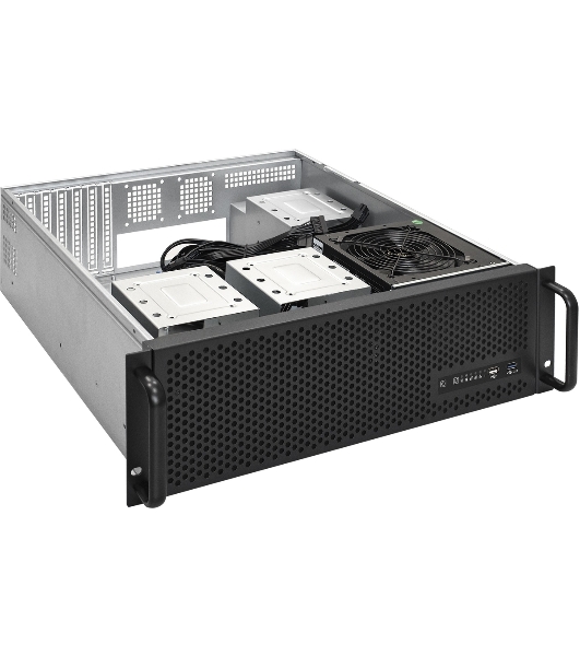 Серверный корпус ExeGate Pro EX293899RUS 3U450-09 (RM 19', высота 3U, глубина 450, БП 2U-400ADS, USB)