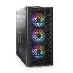 Компьютерный корпус Miditower ExeGate EVO-9202 (ATX, без БП, с окном, 1*USB+1*USB 3.0, аудио, 3 вент. 12см с RGb подсветкой), фото 1