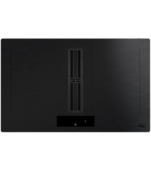 Варочная поверхность со встроенной вытяжкой Smeg HOBD382MB2, 83 см, индукция, слайдерное управление, 4 зоны нагрева, 9 уровней мощности, автоматическое определение посуды, таймер, быстрый старт, индикация остаточного тепла, 650 м3/ч, 8 скоростей + 2 интенсивных режима, энергоэффективность А+, черный