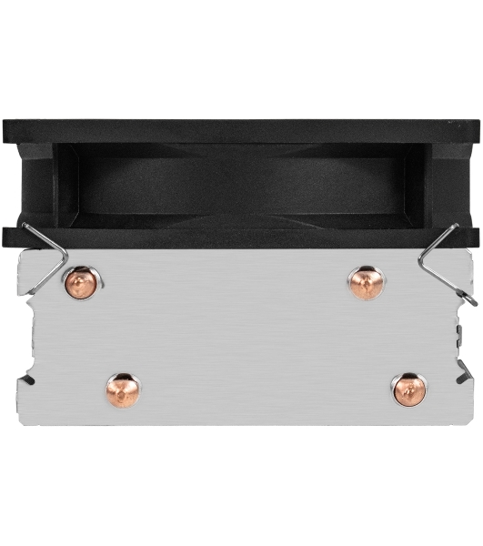 Кулер ExeGate Wizard EXX200-PWM.RGB (Al+Cu, 2 тепл.трубки, LGA775/1150/1151/1155/1156/1200/1700/1851/AM2/AM2+/AM3/AM3+/AM4/AM5/FM1/FM2/754/939/940, TDP 95W, Fan 90мм, PWM, 800-2400RPM, Hydro bearing, 4pin, 11-24db, 305г, RGB подсветка, с термопастой, на защелках, RTL)