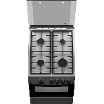 Плита газовая Darina 1D1 GM 241 014 Х нержавеющая сталь/черный, конфорок 4 шт, духовка 50 л, 50 см x 85 см x 60 см, фото3