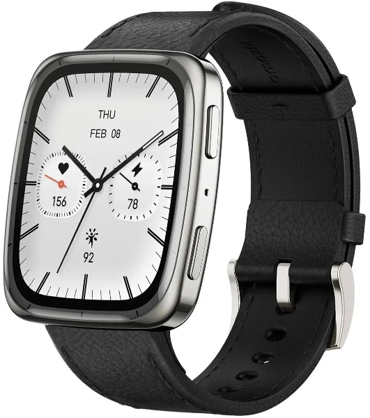 Смарт-часы AMAZFIT Active 2S A2440 1.75' AMOLED корп.серебристый рем.черный разм.брасл.:150-210мм (6972596108825)