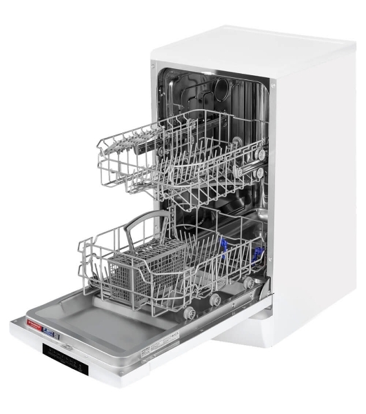 Посудомоечная машина Maunfeld MWF45220W, белый, 44.8 см, 10 компл., 49 дБ, класс A++