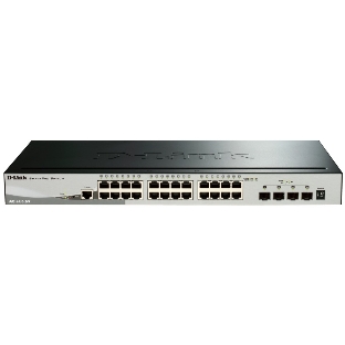 Коммутатор D-Link DGS-1510-28X/A1A, 24×1 Гбит/с + 4×10 Гбит/с SFP+, управляемый