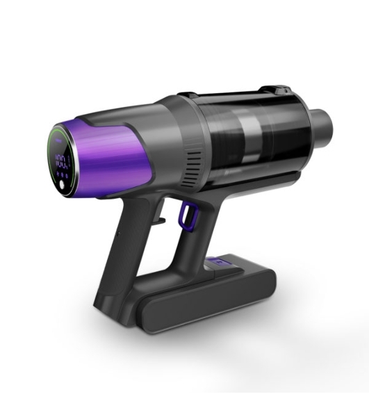 Пылесос вертикальный Centek CT-2572 фиолетовый/черный, питание от аккумулятора, 230 Вт, уборка сухая, пылесборник 1.2 л, работа от АКБ max 90 мин