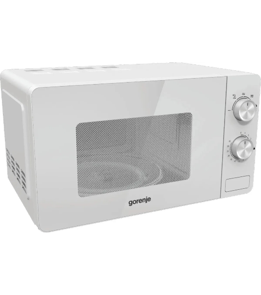 Микроволновая печь Gorenje MO20E1W2 белый, 20 л, 800 Вт, переключатели - поворотный механизм