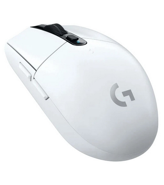 Мышь беспроводная Logitech G304 Lightspeed белый, 12000 dpi, радиоканал, USB, кнопки - 6