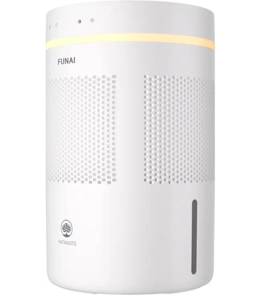 Мойка воздуха Funai Hatamoto FAW-HTE450/4.0(WT) белый, 40 м², 4 л, традиционное увлажнение, гигростат, антибактериальный фильтр, пульт ДУ, ночной режим
