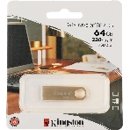 Флешка USB Kingston DataTraveler SE9 G3 (DTSE9G3/64Gb), 64Gb, USB 3.2 Gen 1, R/W 220/100, золотистый, фото3