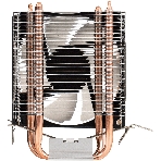 Кулер ExeGate Wizard EXX200-PWM.RGB (Al+Cu, 2 тепл.трубки, LGA775/1150/1151/1155/1156/1200/1700/1851/AM2/AM2+/AM3/AM3+/AM4/AM5/FM1/FM2/754/939/940, TDP 95W, Fan 90мм, PWM, 800-2400RPM, Hydro bearing, 4pin, 11-24db, 305г, RGB подсветка, с термопастой, на защелках, RTL), фото5