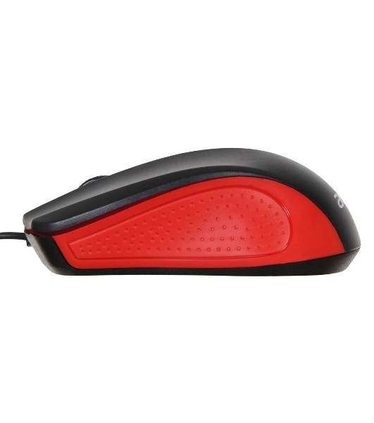 Мышь проводная Acer OMW012 черный/красный, 1200 dpi, USB, кнопки - 3