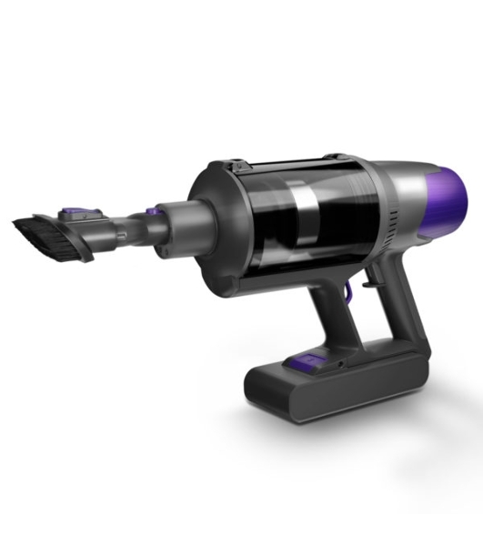 Пылесос вертикальный Centek CT-2572 фиолетовый/черный, питание от аккумулятора, 230 Вт, уборка сухая, пылесборник 1.2 л, работа от АКБ max 90 мин
