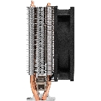 Кулер ExeGate Wizard EXX200-PWM.RGB (Al+Cu, 2 тепл.трубки, LGA775/1150/1151/1155/1156/1200/1700/1851/AM2/AM2+/AM3/AM3+/AM4/AM5/FM1/FM2/754/939/940, TDP 95W, Fan 90мм, PWM, 800-2400RPM, Hydro bearing, 4pin, 11-24db, 305г, RGB подсветка, с термопастой, на защелках, RTL), фото6