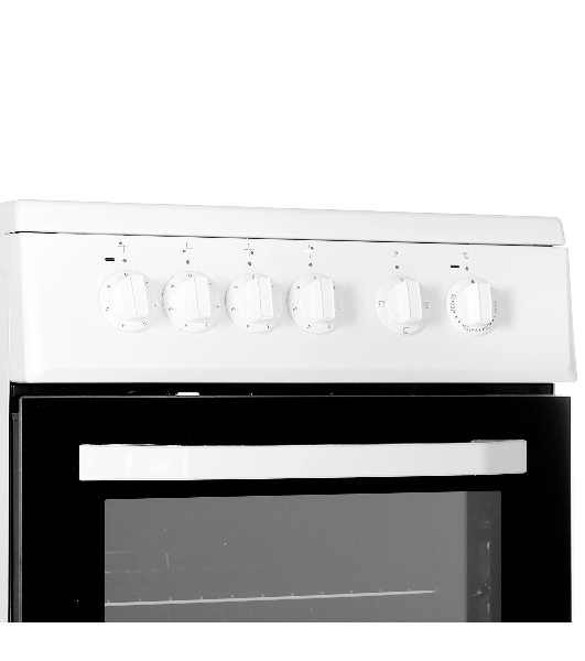 Плита электрическая Beko FFSS57000W белый, конфорок 4 электрических, духовка 60 л, 50 см x 85 см x 60 см