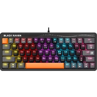 Клавиатура проводная Defender Black Raven GK-417, USB, черный