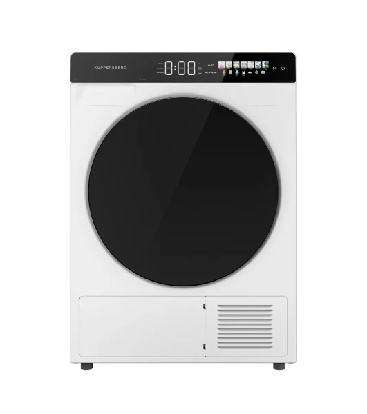 Сушильная машина Kuppersberg DM 590 W белый, 10 кг, сушка - тепловой насос, программ - 16, 60 x 85 x 62 см