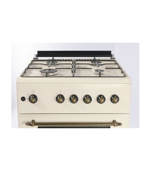 Плита газовая Nordfrost GG 6061 Y бежевый, конфорок 4 шт, духовка 63 л, 60 см x 89 см x 60 см