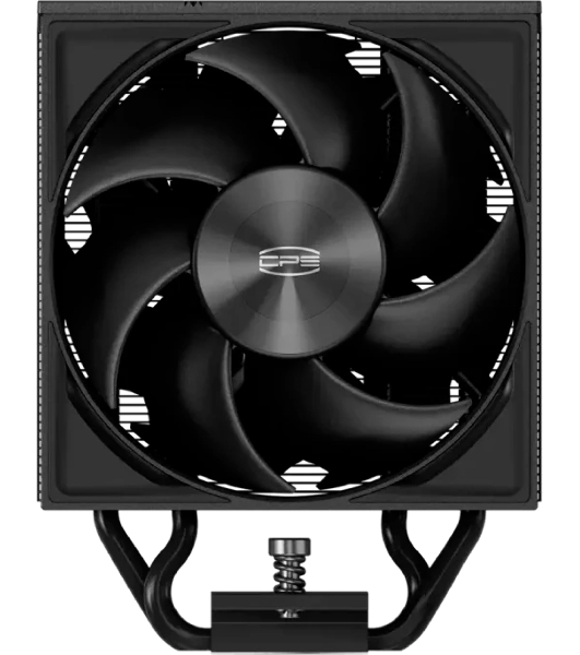 Кулер для процессора PCCooler RZ700D BK (270W, 4-pin PWM, 159.5mm, Al/Cu, 7x6mm, 2x120mm, 79.8CFM, 35.9dBA, 2400RPM, S: 1851/1700/1200/115X, AM5/AM4, black)