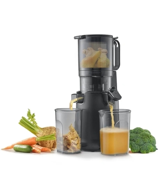 Соковыжималка CASO Juice Fit Pro черный, шнековая вертикальная, 250 Вт, 1000 мл, электронное, реверс