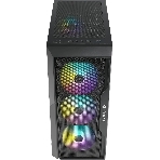 Компьютерный корпус Azza Fighter черный без БП ATX 4x120мм 2x140мм 2xUSB2.0 1xUSB3.0 audio bott PSU, фото4