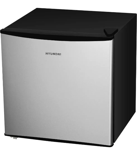 Холодильник Hyundai CO0502 серебристый/черный однокамерный 43л капельная система