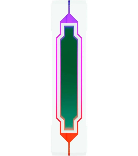 Вентилятор для корпуса Bloody CF-12 LCD ARGb 120х120x25 белый 4-pin 32дБ (упак.:1шт) (CF-12-ARGb120-WH) Ret