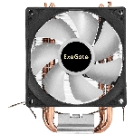 Кулер ExeGate Wizard EXX200-PWM.RGB (Al+Cu, 2 тепл.трубки, LGA775/1150/1151/1155/1156/1200/1700/1851/AM2/AM2+/AM3/AM3+/AM4/AM5/FM1/FM2/754/939/940, TDP 95W, Fan 90мм, PWM, 800-2400RPM, Hydro bearing, 4pin, 11-24db, 305г, RGB подсветка, с термопастой, на защелках, RTL), фото7