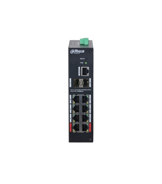 Коммутатор Dahua DH-HS4210-8GT-90, 8×1 Гбит/с + 2×1 Гбит/с SFP, управляемый