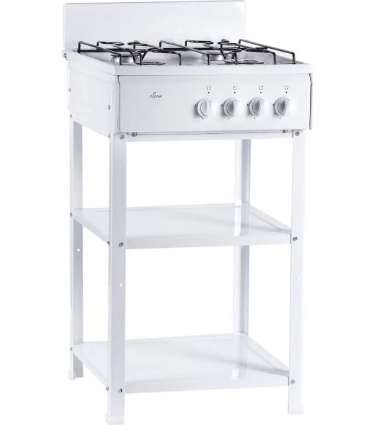 Плита газовая Flama AVG 1402 W белый,щиток, конфорок 4 шт, духовка 50 л, 50 см x 85 см x 58 см
