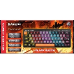 Клавиатура проводная Defender MECHANICAL BLK RAVEN GK-417 RU RGb, фото2