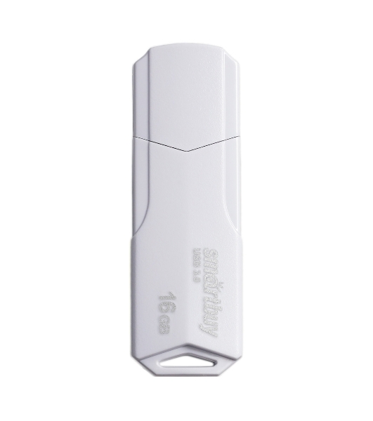 Флешка USB Smartbuy CLUE white (SB16GbCLU-W3), 16Gb, USB 3.0/3.1, R/W 70/25, белый