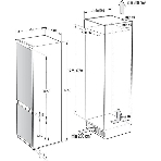 Встраиваемый холодильник Gorenje NRKI517E82WF, полезный объем 244 л, электронное управление, цифровой дисплей, автоматическое размораживание No Frost, быстрое замораживание, интенсивное охлаждение, зона свежести с контролем влажности, инверторный компрессор, энергоэффективность А+, фото2