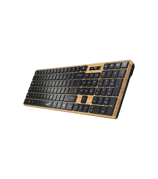 Клавиатура Genius Slimstar 7250BT гибридная, Bluetooth, радиоканал, сосновое дерево/чёрный