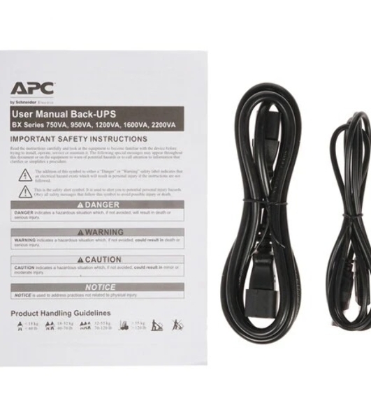 Источник бесперебойного питания APC Back-UPS BX1600MI / 1600ВА / 900Вт /  6xIEC 320 C13, 2xRJ-45