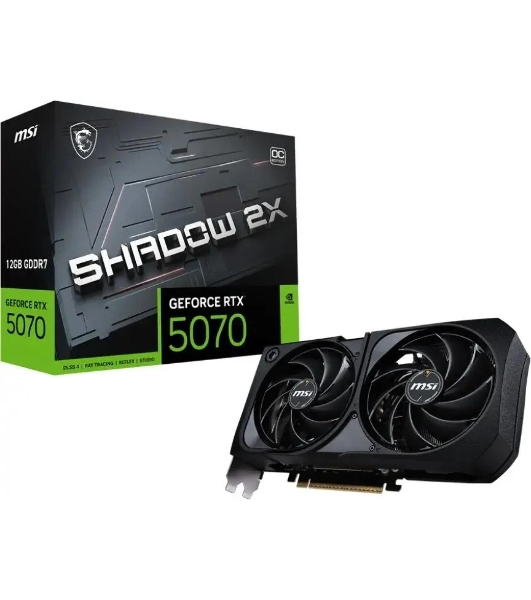 Видеокарта MSI RTX 5070 12G SHADOW 2X PCIE16 RTX 5070 12Gb